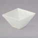 An American Metalcraft white porcelain square bowl.