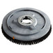 A white nylon brush head for a Minuteman 20" Front Runner floor cleaning machine.