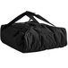 A black Cambro insulated delivery bag with black straps.
