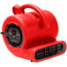 A red B-Air compact air blower with a handle.
