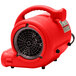 A red B-Air VP-25 compact air blower with a black handle.