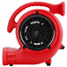 A red B-Air air mover with a black handle.