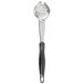 Vollrath 6422220 Jacob's Pride 2 oz. Black Perforated Oval Spoodle® Portion Spoon Main Thumbnail 2