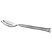 A Oneida Wyatt stainless steel European teaspoon with a silver handle.