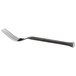 A Oneida Wyatt stainless steel dinner fork with a black handle.