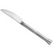 A Oneida Wyatt stainless steel butter knife with a long handle.