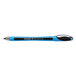A Schneider Slider Memo XB blue pen with a black cap.