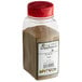 A plastic container with a red lid and brown powder labeled "Regal Celery Salt" in white on the front.