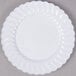 Fineline Flairware 206-WH 6" White Plastic Plate - 180/Case Main Thumbnail 2