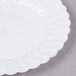 Fineline Flairware 206-WH 6" White Plastic Plate - 180/Case Main Thumbnail 4