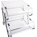 Cal-Mil 1280-2 Two Tier Black Wire Pastry Display - 15 1/2" x 17 3/4" x 17 1/2" Main Thumbnail 2