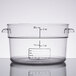 Carlisle 1076307 StorPlus 2 Qt. Clear Round Food Storage Container Main Thumbnail 3