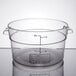 Carlisle 1076307 StorPlus 2 Qt. Clear Round Food Storage Container Main Thumbnail 4