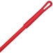A red threaded fiberglass handle.