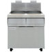 Frymaster MJ240 Liquid Propane 2 Unit 40 lb. Floor Fryer with Millivolt Controls - 220,000 BTU Main Thumbnail 1