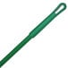 A green threaded fiberglass broom/squeegee handle.
