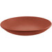 A brown Libbey Driftstone coupe bowl with a matte finish.