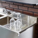 Regency 4 Bowl Underbar Sink with Two Faucets and Two Drainboards - 72" x 18 3/4" Main Thumbnail 6
