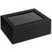 Choice Black Wood 6 Compartment Tea Chest with Window Main Thumbnail 2