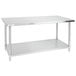 Regency 30" x 72" 16-Gauge 304 Stainless Steel Commercial Work Table with Undershelf Main Thumbnail 3