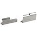 A pair of stainless steel Cambro door latches.