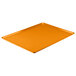A citrus orange rectangular tray.