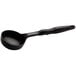A black Vollrath nylon spoodle with a handle.