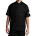 Chef Revival Traditional J045 Unisex Black Customizable Executive Long Sleeve Chef Coat - M Main Thumbnail 1