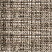 A close up of a black and white woven vinyl fabric with a grid pattern.