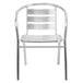 Flash Furniture TLH-1-GG 29" Aluminum Heavy-Duty Indoor / Outdoor Stackable Restaurant Chair Main Thumbnail 3