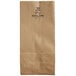 A brown Duro paper bag with black text that says "10 lb."