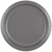 Creative Converting 339646 10" Glamour Gray Paper Plate - 240/Case Main Thumbnail 2
