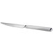 A Reserve by Libbey Santorini Mirror steak knife with a silver handle.