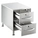 A ServIt double drawer warmer on a counter.