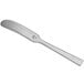 A Reserve by Libbey Santorini Satin stainless steel butter spreader with a handle.