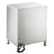 A stainless steel ServIt triple drawer warmer with a power cord.