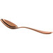 A Reserve by Libbey Santa Cruz Copper Teaspoon with a long, curved handle.