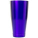 A purple Barfly cocktail shaker tin.