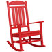 POLYWOOD R100SR Sunset Red Presidential Rocking Chair Main Thumbnail 1