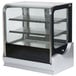 Vollrath 40862 36" Cubed Glass Refrigerated Countertop Display Cabinet Main Thumbnail 2