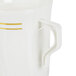 Fineline Silver Splendor 508-BO Bone / Ivory 8 oz. Plastic Coffee Mug - 12/Pack Main Thumbnail 4