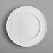 A white RAK Porcelain flat plate with a circular edge.
