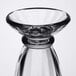 A clear Libbey tulip sundae glass with a small bowl on top.