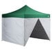 Backyard Pro Courtyard Series 10' x 10' Green Straight Leg Aluminum Instant Canopy Deluxe Kit with 4 Side Walls Main Thumbnail 2