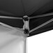 Backyard Pro Courtyard Series 10' x 10' Black Straight Leg Aluminum Instant Canopy and Wall Kit Main Thumbnail 7