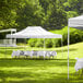 Backyard Pro Courtyard Series 10' x 15' White Straight Leg Aluminum Instant Canopy Main Thumbnail 1