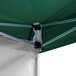 Backyard Pro Courtyard Series 10' x 10' Green Straight Leg Aluminum Instant Canopy and Wall Kit Main Thumbnail 7