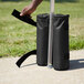 Backyard Pro Courtyard Series Black 35 lb. Weight Bag - 4/Set Main Thumbnail 1