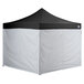 Backyard Pro Courtyard Series 10' x 10' Black Straight Leg Aluminum Instant Canopy Deluxe Kit with 4 Side Walls Main Thumbnail 3