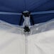 Backyard Pro Courtyard Series 10' x 10' Navy Straight Leg Aluminum Instant Canopy Deluxe Kit with 4 Side Walls Main Thumbnail 7
